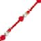 Crystal Lane DIY Holiday Christmas 7" Designer Crystal Glass Stack Bead Strand